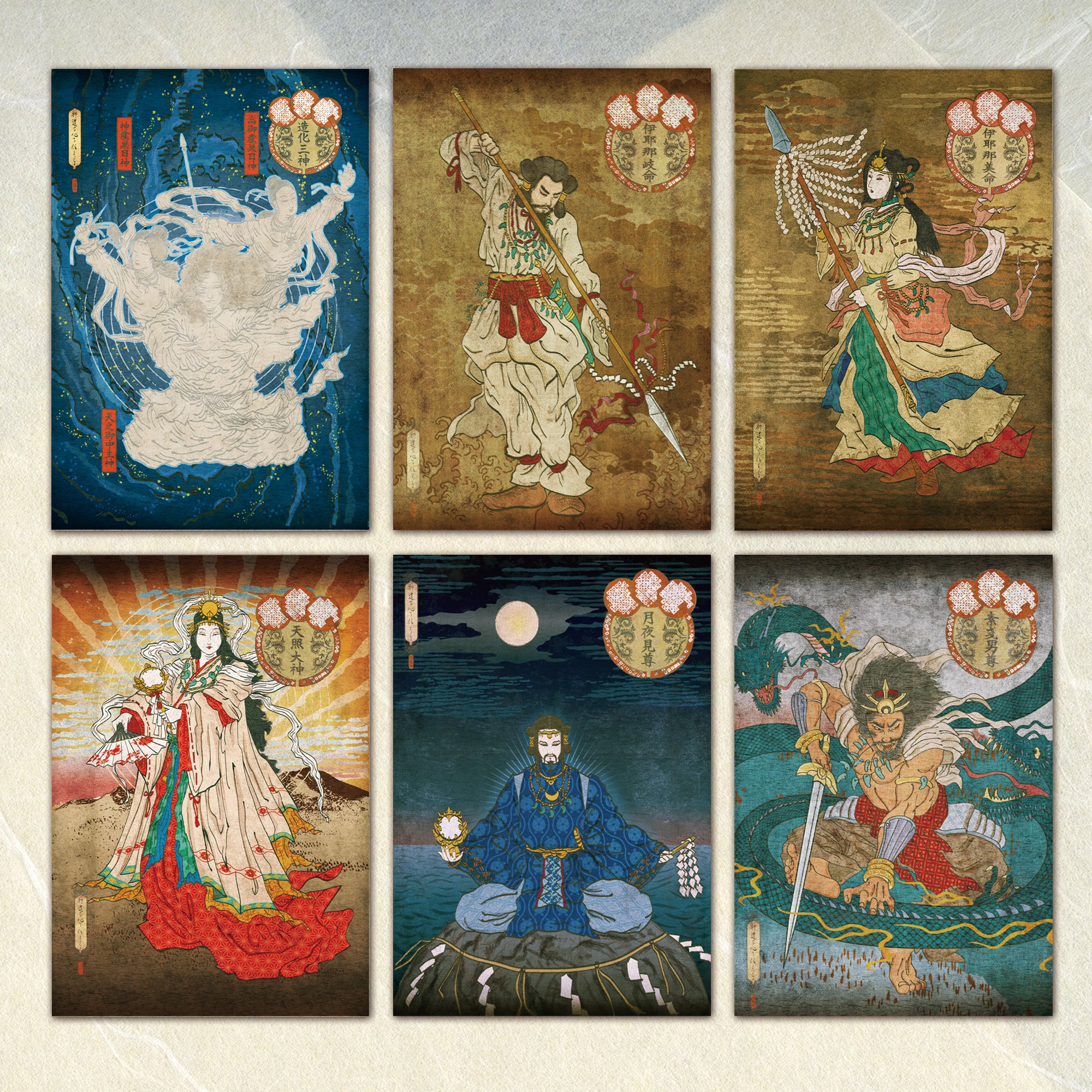 Amazon | 八百万の神ポストカード（全26枚）相関図付きセット